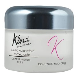 Crema Aclaradora Humectante con Alfa-hidroxiácidos para tratar manchas, paño y pecas.