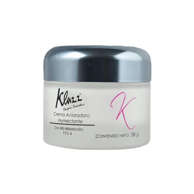 Crema Aclaradora Humectante con Alfa-hidroxiácidos para tratar manchas, paño y