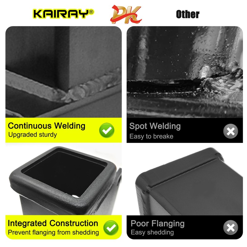 KAIRAY 1-1/4 inch to 2 inch Hitch Adapter Trailer Hitch