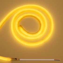 BENLUN 24V 360 Degree LED Neon Light 16.4ft, 3000K Warm White LED Strip Light Outdoor Waterproof, Flexible LED Rope Light for Bedroom Garden Commercial (Power Adapter not Included)