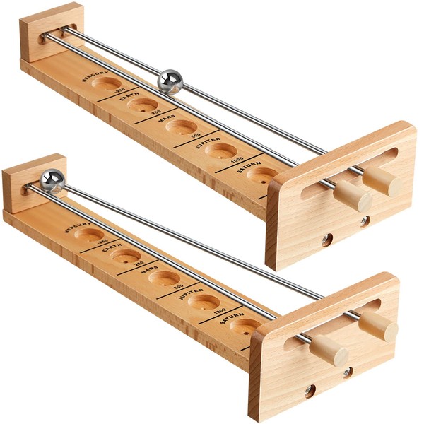 DEEKIN 2 Set Wooden Tabletop Games Classic Desktop Games Steel