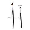 PACKOVE 4Pcs Eye Makeup Brushes Angled Eyeliner Nose Contour Brush
