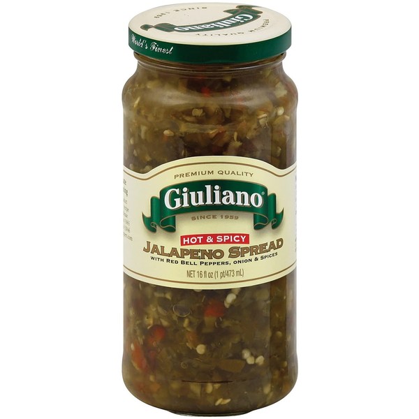 Giuliano Hot & Spicy Jalapeno Spread - 16 fl oz