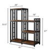 BRIGHTSHOW Kitchen Storage Shelf Bakers Rack, 6-Tier Coffee Bar Table,