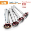 Saihisday 4 Sizes #5 Sausage Stuffer Nozzles Stuffing Tubes Stainless
