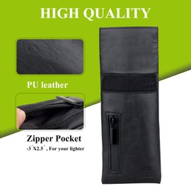 FIREDOG Smell Proof Bags, Carbon Lined Odor Proof Bag for Dog Tested 3"x6" Stash Travel Storage Pouch Pocket (Black)