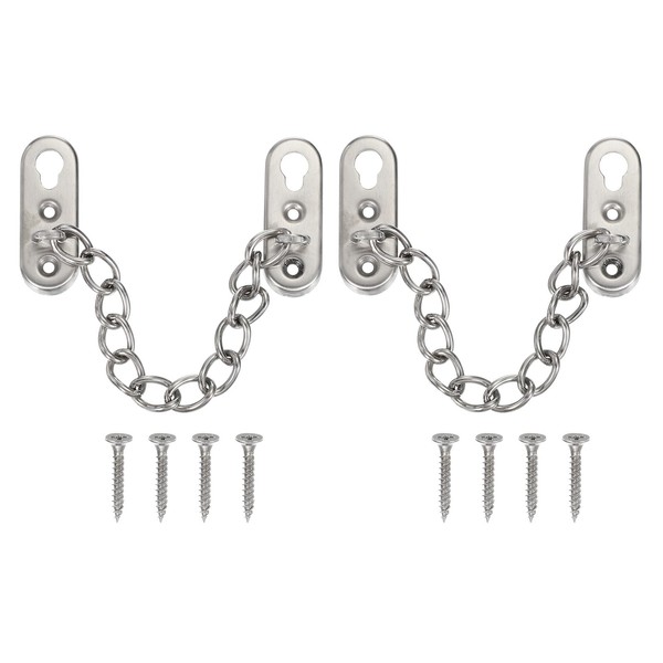 MECCANIXITY MECCANIXITY 2.46 x 0.91 Door Chain Lock Latch, 2