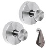 JIANGBINGREN 2 Pcs Suction Hooks for Bathroom, Stainless Steel Vacuum