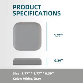 [6 Pack] [White] Door Stoppers Wall Protector, Silicone Door Bumper, Self-Adhesive Wall Shield, Door Slamming Silencer, Door Knob Guard for Home, Office, School