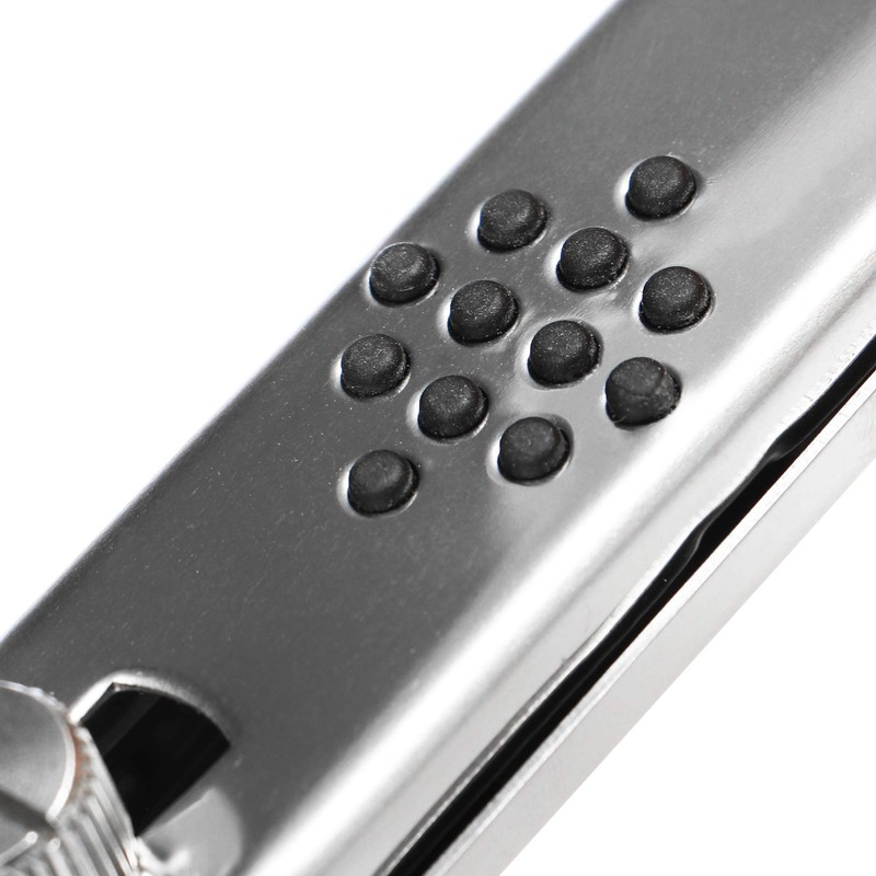 com-four® 2 x Ceramic Hob Scrapers with 12 Replacement Blades