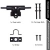 SANKINS Slide Bolt Gate Latch,Sliding Bolt Door Lock with Padlock