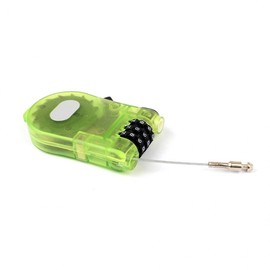 Portable Retractable Cable Combination Dial Lock 2ea