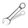 pgroup 9/16" SAE Stubby Combination Wrench, CR-V Steel with Mirror