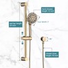 LOCALAND Hand Shower with Slide Bar, High Pressure 10 Setting