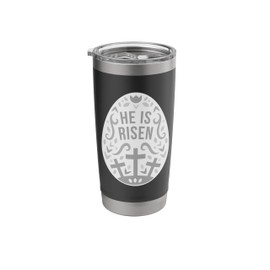 He Has Risen Easter Egg - Jesus Christ Resurrection Stainless Steel Insulated Tumbler