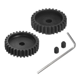 Kozelo 2pcs M1 Pinion Motor Gear Set - [ 5mm Bore x 29T 30T Hardened Steel Teeth ] Motor Gears for RC Cars Trucks Buggies, with Hex Key