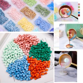 400Pcs Pink Mix WaxSeal Beads, Pale Pink with 3 Colors Wax Seal Kit for Wax Seal Stamp, Decor for Envelope Letter Wedding Invitation(Pink Mix)