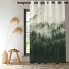 Renaiss Foggy Forest Blackout Curtains, Misty Mountain Mystric Forest Thermal