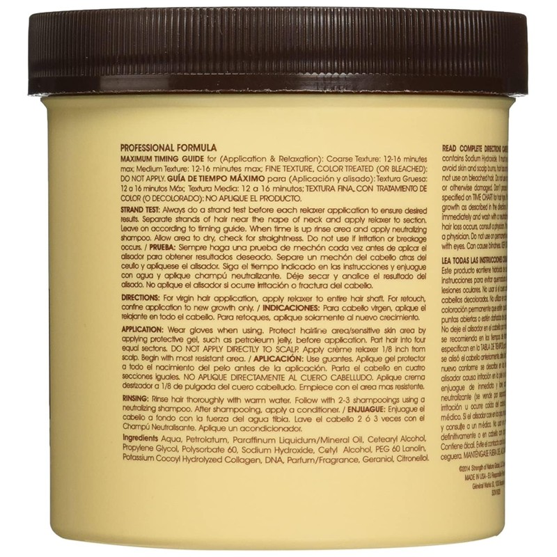 TCB No Base Creme Hair Relaxer, Regular 15 Oz,Pack of