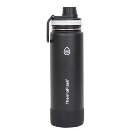 ThermoFlask 0.7L Black Insulated Water Bottle Stainless Steel Bottle 700ml Direct Drink Takeya