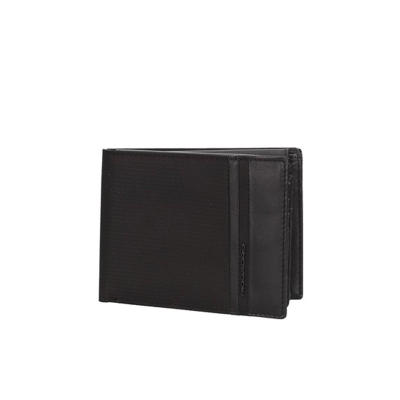 PIQUADRO Men's Wallet PU1392S117R Black, black, Contemporary