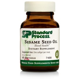 Standard Process Inc. Standard Process Sesame Seed Oil - Whole Food Antioxidant, Healthy Blood, Immune Support Supplement, Liver Support and Liver Supplement with Sesame Seed Oil - 60 Softgels