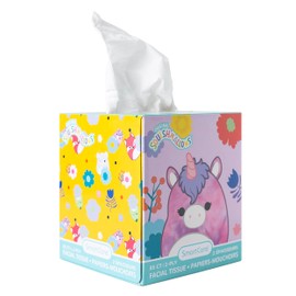 Smart Care Squishmallows Facial Tissue, Ultra Soft 2-Ply, 85CT