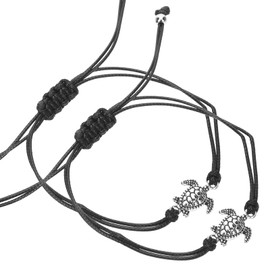 SHERCHPRY 1 Pair turtle bracelet couple ornament turtle ring initial bracelets matching bracelets for couples adjustable bracelet Valentine's Day