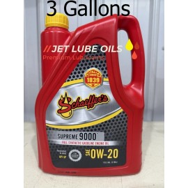 Schaeffer's Oil Supreme 9005 Full Synthetic 0W-20 Engine Oil 3 Gallons