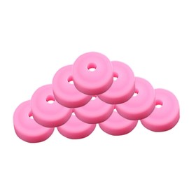 Healvian Pack of 20 Nail Art Dust Protection Dust Cover for Nail Drill Dust Collector Dust Cap for Nail Art Polishing Head Dust Cap for Nail Drill Caps Silica Gel Pink