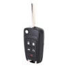 Carcasa de llave plegable, KIMISS 5 botones Flip Key Fob