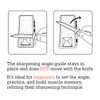 SHARPAL 196N ANGLE PYRAMID Whetstone Knife Blade Sharpener Sharpening Stone