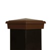 Atlanta Post Caps 4x4 Post Cap (3.5") Brown Pyramid Slim