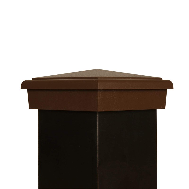 Atlanta Post Caps 4x4 Post Cap (3.5") Brown Pyramid Slim