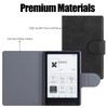 BOZHUORUI Case for 3.7" XTEINK X3,PU Leather Magnetic Cover,Rock Black