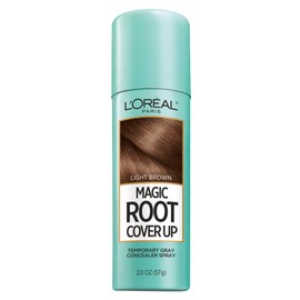 L'Oreal Paris Hair Color Root Cover Up Temporary Gray Concealer Spray, Light Brown, 2 Ounce