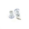 2 Pair x Shower Door Handle/Knob Clear Acryl Cone Shaped