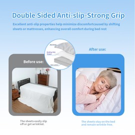 EHUCONELDEX Hospital Bed Mattress Sheets Slide Stopper Pad for Home and Medical Use (47.2" x 78.7")