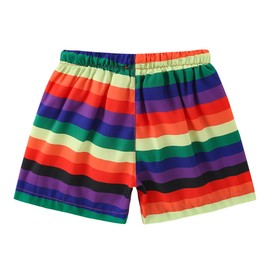 Boys Swim Trunks Toddler Broad Swim Shorts Quick Dry Kids Swim Bathing Suit Boys Swim Set Color Stripes 4-5T 120