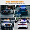 XRIDONSEN 35 inch Blue White Traffic Advisor Light Bar 48