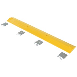 Vestil SBG-36 Plastic Speed Bump with Glue-Down Hardware Kit, 4 Mounting Holes, 72" x 10" x 2", Safety Yellow