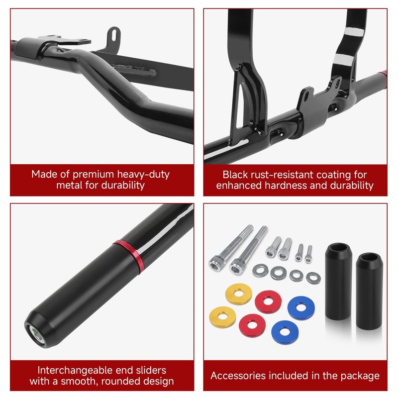 DREAMIZER Engine Guard Front Crash Bars Flat-Out Bar Compatible with