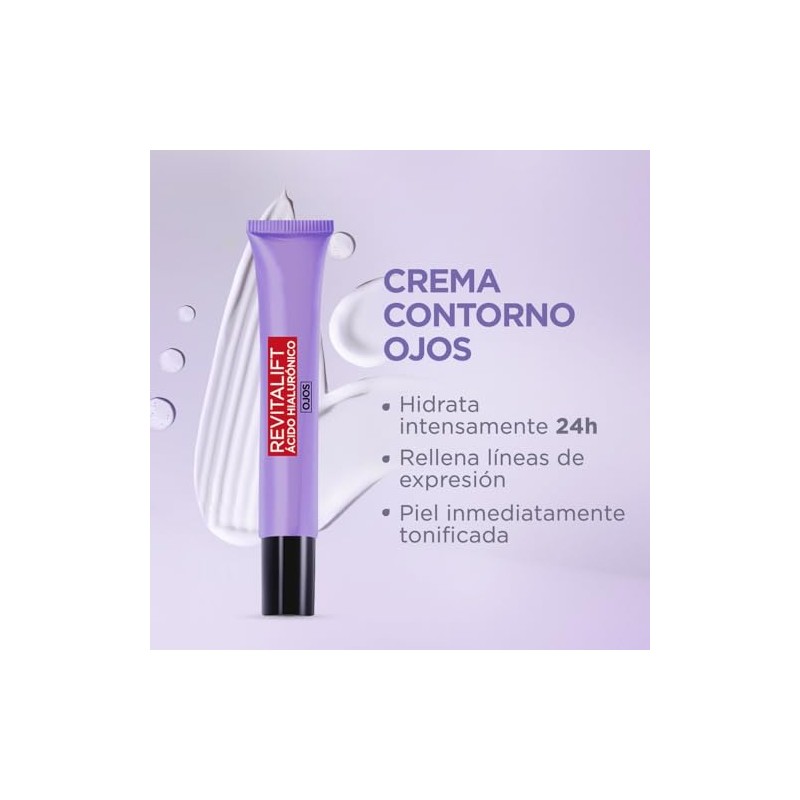 LOréal Paris Kit Revitalift Ácido Hialurónico Sérum, Cremas DíaNoche y