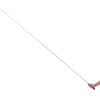 Telescopic Flag Pole, Stainless Steel, 2.5 meters, teacher pointer, black/orange,