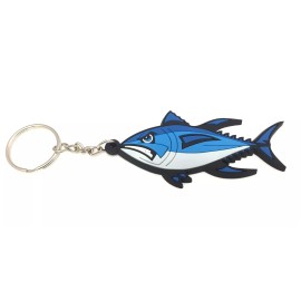 UTVD Tuna Bluefin Fishing Saltwater Fish Keyring Key Chain Tackle Box Zipper Pull