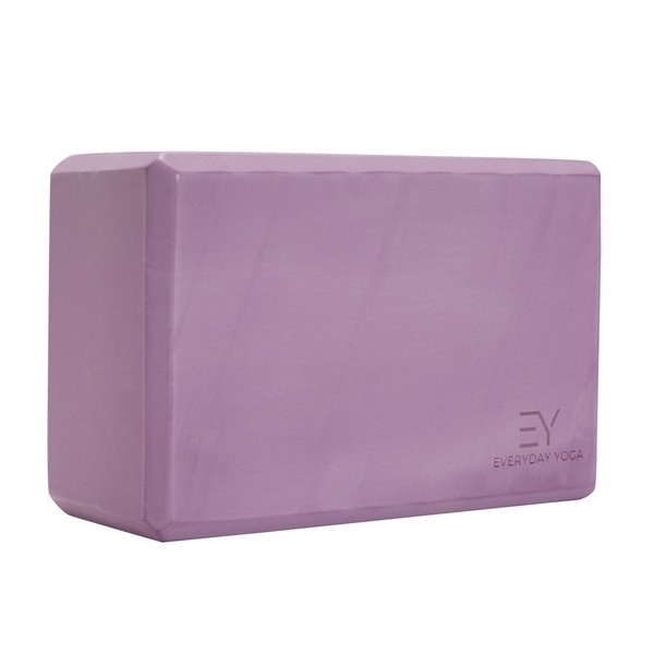 Everyday Yoga Block Soft Non-Slip Foam Surface for Stability, Balance,