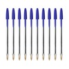 SOMCO - Pack Of 10 Blue Biro Ballpoint Pens -