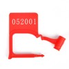 WUBAO 100PCS Plastic Security Seals Plastic Padlock Seal Numbered Anti-Tamper
