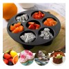 Luxury 2 Molde Flexible Silicon Cupcake Muffin Hornear Reposteria