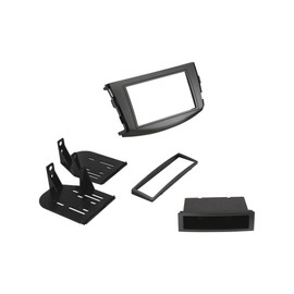 Scosche TA2055B Double DIN or Single DIN with Pocket Radio Install Dash Kit Compatible with Select 2006-2012 Toyota RAV4 - Aftermarket Car Stereo Installation Kit - See Guide in Images for Vehicle Fit